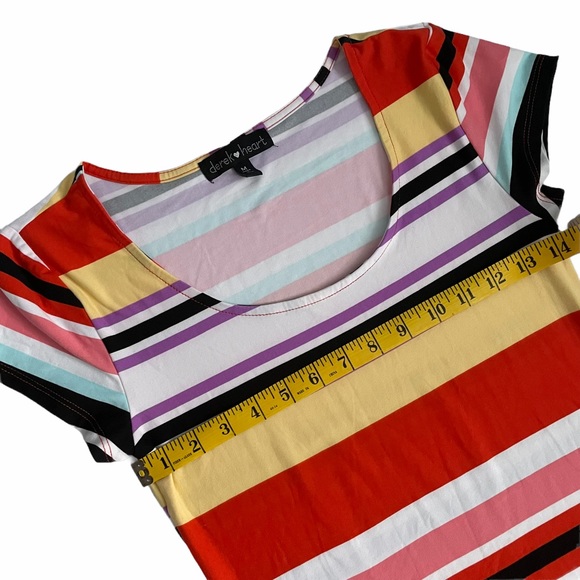 Derek Heart Vibrant Striped Maxi Dress (SZ M) - Picture 4 of 8
